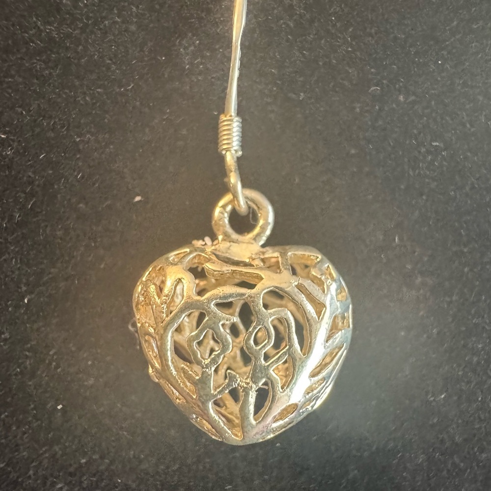 Dangle Heart Earrings